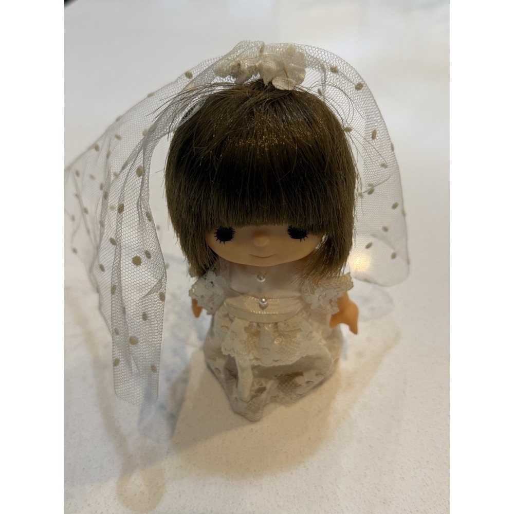 Vintage Sekiguchi Bride Doll 6"‎ Made In  Japan Original Dress Monchichi